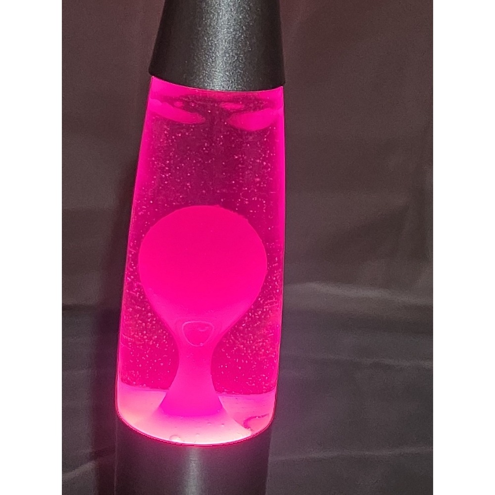 Vintage Lipan Industrial 13" Pink Motion Lamp Silver Base
